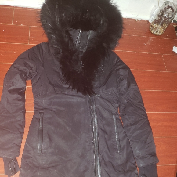 XS RUDSAK DOWN FILLED FUR HOODED JACKET - Picture 2 of 5